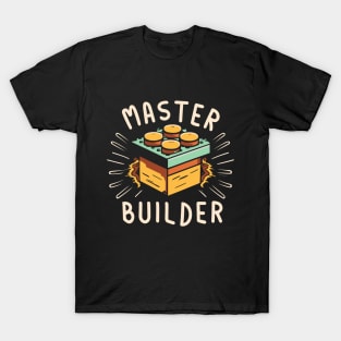 Master Builder Lego Brick Kids Design T-Shirt